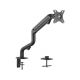 Arm for 1 monitor 17"-32" - Gembird MA-DA1-02, Adjustable desk display mounting arm, Gas spring 2-8kg, VESA 75/100, arm rotates, extends and retracts, tilts to change reading angles, and allows to rotate display from landscape-to-portrait mode