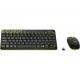 Logitech Wireless Desktop MK240 Nano USB, Keyboard + Mouse, 2.4GHz nano USB receiver, Black/Chartreuse Yellow, Retail - RUS