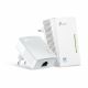 TP-LINK  TL-WPA4220 Kit  N300 AV600 Powerline Adapter Starter Kit, Compact Size, 300Mbps Powerline Datarate, 1 Lan Port, Power Socket, HomePlug AV, Green Powerline, Plug and Play, Pair Button, Range 300 meters in house