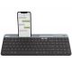 Logitech Wireless K580 Slim Multi-Device Wireless Keyboard, Logitech Unifying 2.4GHz wireless technology, Bluetooth Low Energy, Graphite - RUS
