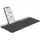 Logitech Wireless K580 Slim Multi-Device Wireless Keyboard, Logitech Unifying 2.4GHz wireless technology, Bluetooth Low Energy, Graphite - RUS