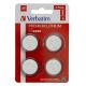 Литиевая батарейка Verbatim CR2450 3V, 4 Pack Литиевая батарейка Verbatim CR2450 3V, 4 Pack