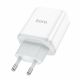 USB-зарядное устройство HOCO C104A Stage Single port / 1 x USB-C / up to PD20W / QC3.0 / White USB-зарядное устройство HOCO C104A Stage Single port / 1 x USB-C / up to PD20W / QC3.0 / White