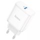 USB-зарядное устройство HOCO C104A Stage Single port / 1 x USB-C / up to PD20W / QC3.0 / White USB-зарядное устройство HOCO C104A Stage Single port / 1 x USB-C / up to PD20W / QC3.0 / White