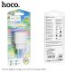 USB-зарядное устройство HOCO C109A Fighter Single port / 1 x USB / up to PD20W / up to QC3.0 / White USB-зарядное устройство HOCO C109A Fighter Single port / 1 x USB / up to PD20W / up to QC3.0 / White
