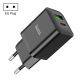 USB-зарядное устройство HOCO N28 Founder / 1 x USB-C + 1 x USB / USB-C: 20W / USB:18W / Total output: 5V/3A / up to PD20W / QC3.0 / Black USB-зарядное устройство HOCO N28 Founder / 1 x USB-C + 1 x USB / USB-C: 20W / USB:18W / Total output: 5V/3A / up to PD20W / QC3.0 / Black
