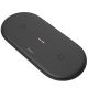 Беспроводное зарядное устройство HOCO  “CW23 Dual power” / Wireless output 1/2: 5W / 7.5W / 10W / Ultra slim design / Black Беспроводное зарядное устройство HOCO  “CW23 Dual power” / Wireless output 1/2: 5W / 7.5W / 10W / Ultra slim design / Black
