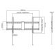 TV-Wall Mount for 43 -90"- Gembird "WM-90F-01", Fixed, max. 70 kg, Distance TV to Wall: 29 mm, max. VESA 800 x 400, Black TV-Wall Mount for 43 -90"- Gembird "WM-90F-01", Fixed, max. 70 kg, Distance TV to Wall: 29 mm, max. VESA 800 x 400, Black