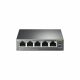 PoE Switch TL-SF1005P / 5 port / 100Mb / RJ45 / steel case