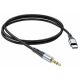 Hoco UPA22 Type-C to Aux Black