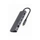 Gembird A-CM-COMBO5-05, USB Type-C 5-in-1 multi-port adapter (Hub + HD Gembird A-CM-COMBO5-05, USB Type-C 5-in-1 multi-port adapter (Hub + HD