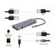 Gembird A-CM-COMBO5-05, USB Type-C 5-in-1 multi-port adapter (Hub + HD Gembird A-CM-COMBO5-05, USB Type-C 5-in-1 multi-port adapter (Hub + HD