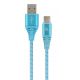 Cable USB2.0/Type-C Premium cotton braided - 2m - Cablexpert CC-USB2B-AMCM-2M-VW, Cable USB2.0/Type-C Premium cotton braided - 2m - Cablexpert CC-USB2B-AMCM-2M-VW,