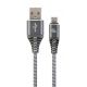 Cable USB2.0/Type-C Premium cotton braided - 2m - Cablexpert CC-USB2B-AMCM-2M-WB2, Cable USB2.0/Type-C Premium cotton braided - 2m - Cablexpert CC-USB2B-AMCM-2M-WB2,