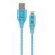 Cable USB2.0/8-pin (Lightning) Premium cotton braided - 2m - Cablexpert Cable USB2.0/8-pin (Lightning) Premium cotton braided - 2m - Cablexpert