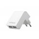 Universal USB Charger - Gembird EG-U2C2A-03-W, 2-port universal USB charger, 2.1 A, White