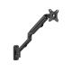 Monitor wall mount arm for 1 monitor up to 27”  Gembird MA-WA1-02, Adjustable wall display mounting arm (rotate, tilt, swivel),  VESA 75/100, up to 9 kg, black
