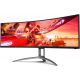 49.0” Игровой Монитор AOC AGON AG493QCX / Curved / UltraWide / 32:9 / 144Hz / Black/Silver