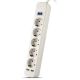 Surge Protector SVEN SF-05LU, 5 Sockets + 2 USB (2,4 A) , 1.8m, White,