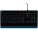 Игровая Клавиатура Logitech G213 Prodigy, Mech-Dome, Spill resistance, Media controls, RGB, Integrated palm rest, Adjustable feet, Anti-ghosting, Game Mode, USB, Black