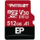 Карта памяти microSD Patriot EP Series V30/ 90Mbps/ 512GB + SD adapter