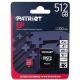 Карта памяти microSD Patriot EP Series V30/ 90Mbps/ 512GB + SD adapter