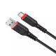 Кабель USB на Type-C HOCO “X59 Victory” / 1m / Woven nylon / up to 3A / Black