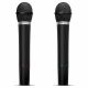 Два беспроводных микрофона для караоке SVEN MK-715 / Wireless / Black