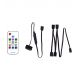 XILENCE LQZ.ARGB_Set Cable (XZ171), Cooling Control Set for  ARGB components: 5V D/P 3PIN connections, 1 x Receiver, 1 x Remote Controller, 1x 1 to 4 ARGB Splitter
