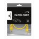 UTP Cat.5e Patch cord, 0.5m, Yellow