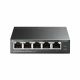 PoE Switch TP-LINK TL-SG105LP / 5 port / Gigabit / RJ45 / steel case