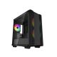 Carcasa DEEPCOOL CC360 ARGB / w/oPSU / Side panel / 3x120mm ARGB fans / ATX / Black