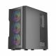 Carcasa Gaming 1STPLAYER T7-P / no PSU / Side-Window / 7x120mm / ATX / Black