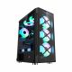 Carcasa 1STPLAYER XP-G / no PSU / Side-Window / 4x120mm / ATX / Black