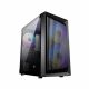 Carcasa 1STPLAYER BS-2 / no PSU / Side-Window / 3x120mm / mATX / Black