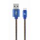 Cable Type-C 1m - CC-USB2J-AMCM-1M-BL, Premium jeans (denim) Type-C USB cable with metal connectors, 1 m, Blue Cable Type-C 1m - CC-USB2J-AMCM-1M-BL, Premium jeans (denim) Type-C USB cable with metal connectors, 1 m, Blue