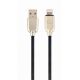 Cable USB2.0/ 8-pin (Lightning)  - 2m - Cablexpert CC-USB2R-AMLM-2M, Premium rubber 8-pin charging and data cable, 2 m, black Cable USB2.0/ 8-pin (Lightning)  - 2m - Cablexpert CC-USB2R-AMLM-2M, Premium rubber 8-pin charging and data cable, 2 m, black