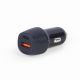 USB Car Charger - TA-U2QC3-CAR-02, 2-port USB car fast charger, Type-C PD, 18 W, black USB Car Charger - TA-U2QC3-CAR-02, 2-port USB car fast charger, Type-C PD, 18 W, black