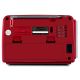 SVEN SRP-525 Red, FM/AM/SW Radio, 3W RMS, 8-band radio receiver, built-in audio files player from USB-fash, microSD and SD card storage devices, telescopic swivel antenna, built-in battery