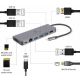 Многопортовый Адаптер Gembird A-CM-COMBO5-05/ USB-C/ 3xUSB-A/ 1xUSB-C (PD 100W)/ HDMI/ RJ45/ SD