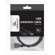 Кабель USB2.0 Cablexpert CC-USB2-AMAF-75CM/300-BK / 0.75 m / Black