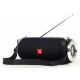 Gembird SPK-BT-17, Portable Bluetooth speaker with FM-radio, 10W (2x5W) RMS, Bluetooth v.5.1, Handsfree profile (Built-in microphone), microSD, built-in lithium battery -1200 Up to 7 hours, AUX stereo input, Black