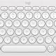 Logitech Bluetooth Pebble Keys2 K380s Multi-Device Keyboard, Tonal White - US / RU Logitech Bluetooth Pebble Keys2 K380s Multi-Device Keyboard, Tonal White - US / RU