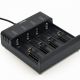 EnerGenie BC-USB-02 Ni-MH + Li-ion Fast Battery Charger, USB output port for practical powerbank function (5V / 2A)б 4-level LED charging status indicators, works with any 5V standard USB charger or 5V/9V/12V USB quick-charger (not included), black EnerGenie BC-USB-02 Ni-MH + Li-ion Fast Battery Charger, USB output port for practical powerbank function (5V / 2A)б 4-level LED charging status indicators, works with any 5V standard USB charger or 5V/9V/12V USB quick-charger (not included), black
