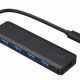 Gembird UHB-CM-U3P4P-01, USB Type-C 4-port USB-A hub 3.1 (Gen 1), black Gembird UHB-CM-U3P4P-01, USB Type-C 4-port USB-A hub 3.1 (Gen 1), black