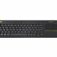 Logitech Wireless Touch Keyboard K400 Plus, Multi-touch touchpad, Nano receiver, USB, Retail, US International layout, Black