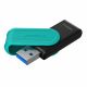 128GB USB3.2  Kingston DataTraveler Exodia S Black/Teal, Moving cap design, (Read 100 MByte/s, Write 12 MByte/s) 128GB USB3.2  Kingston DataTraveler Exodia S Black/Teal, Moving cap design, (Read 100 MByte/s, Write 12 MByte/s)