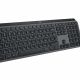 Logitech Wireless MX Keys S Advanced Illuminated Keyboard, Logitech Unifying 2.4GHz wireless technology, Bluetooth Low Energy, Rechargeable with USB type C, UKR, Graphite
