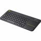 Logitech Wireless Touch Keyboard K400 Plus, Multi-touch touchpad, Nano receiver, USB, Retail, US International layout, Black