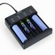 EnerGenie BC-USB-02 Ni-MH + Li-ion Fast Battery Charger, USB output port for practical powerbank function (5V / 2A)б 4-level LED charging status indicators, works with any 5V standard USB charger or 5V/9V/12V USB quick-charger (not included), black EnerGenie BC-USB-02 Ni-MH + Li-ion Fast Battery Charger, USB output port for practical powerbank function (5V / 2A)б 4-level LED charging status indicators, works with any 5V standard USB charger or 5V/9V/12V USB quick-charger (not included), black